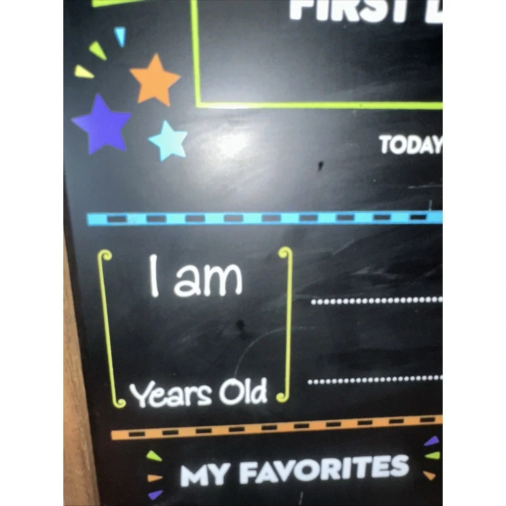First / Last Day of School Board, 14 x 11 in First Day of School Chalkboard